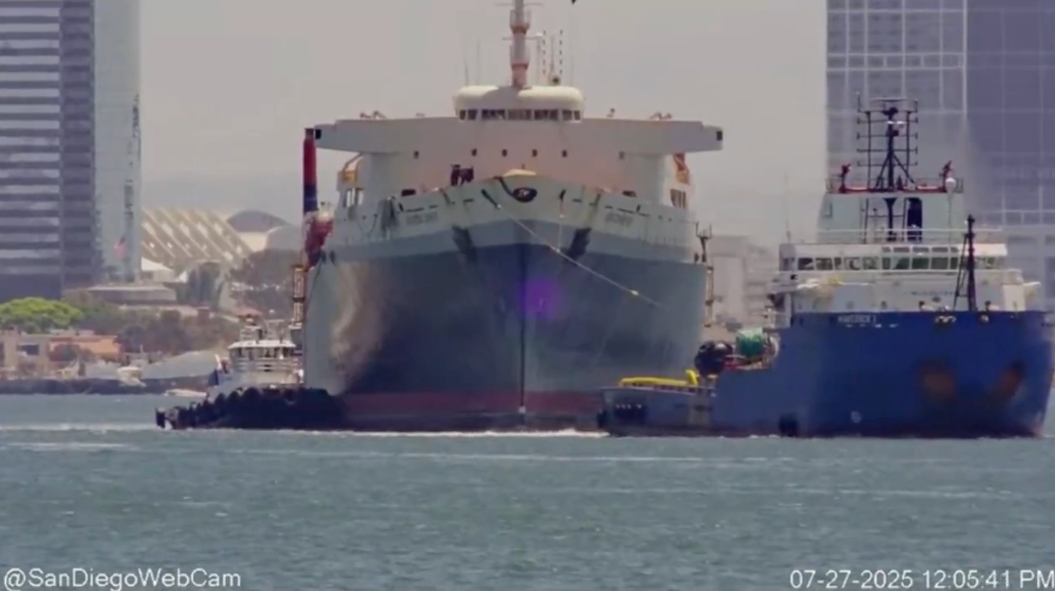 Horizon Spirit departing San Diego, 12:06 PM July 27 2025